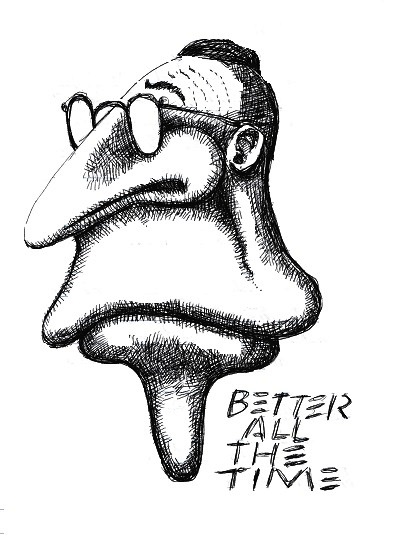 Cartoon character saying better all the time